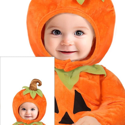 Halloween Kostuum Oranje Baby Pompoen - Partywinkel - 8434077761489