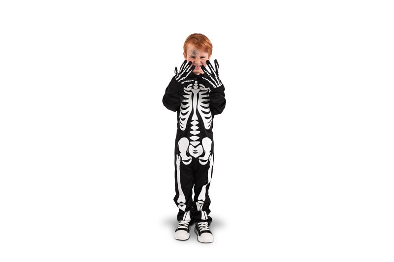 Halloween Kostuum Wit Zwart Kind Skelet - Partywinkel - 5904555049321