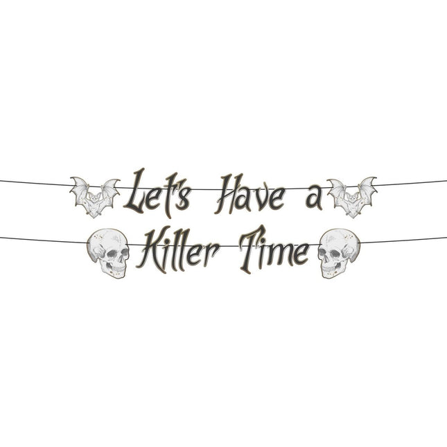 Halloween Letterslinger Let'S Have A Killer Time 1m - Partywinkel - 8714572238915