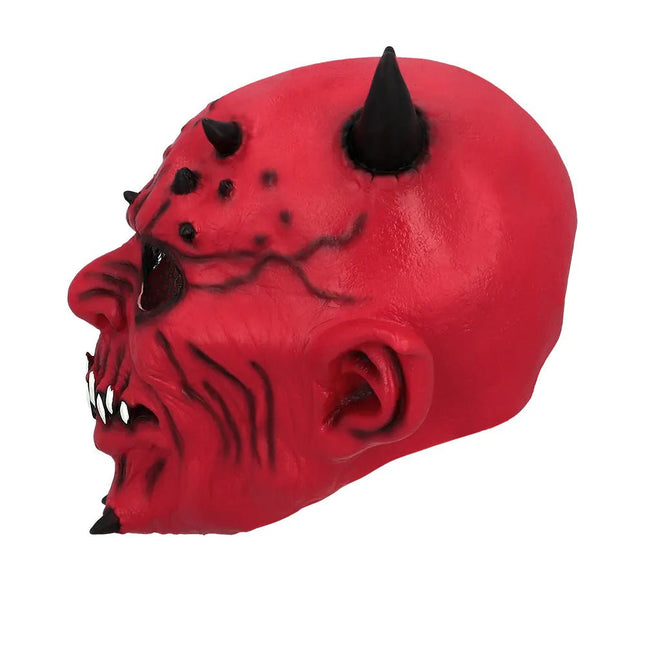 Halloween Masker Rood Creepy Duivel - Partywinkel - 8712026975980