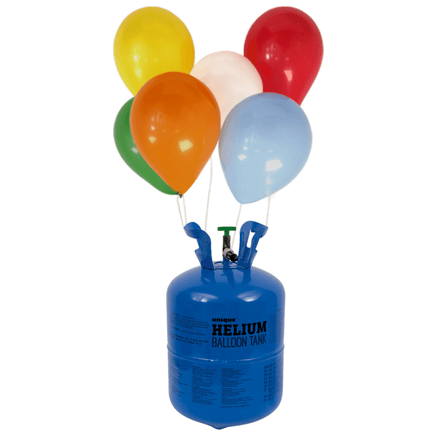 Helium Tank met 100 Ballonnen en Lint - Partywinkel - 8719267034025