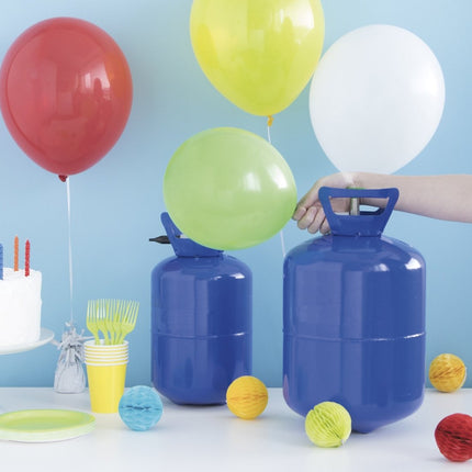 Helium Tank met 150 Ballonnen en Lint - Partywinkel - 8719267034032