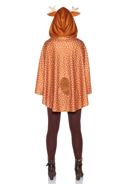 Hert Poncho Dames Leg Avenue - Partywinkel - 714718551135