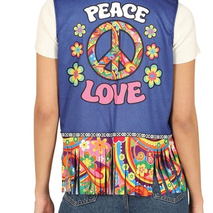 Hippie 60S Vest Dames - Partywinkel - 8434077271438