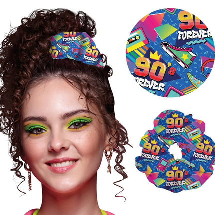 Jaren 90 Scrunchie - Partywinkel - 8434077134467