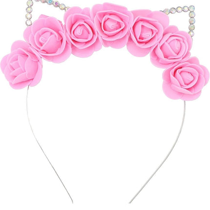 Kat Haarband Roze - Partywinkel - 8434077230473