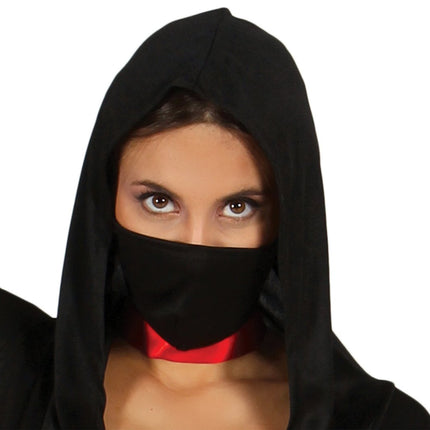 Ninja Kostuum Zwart Dames - Partywinkel - 8434077807934