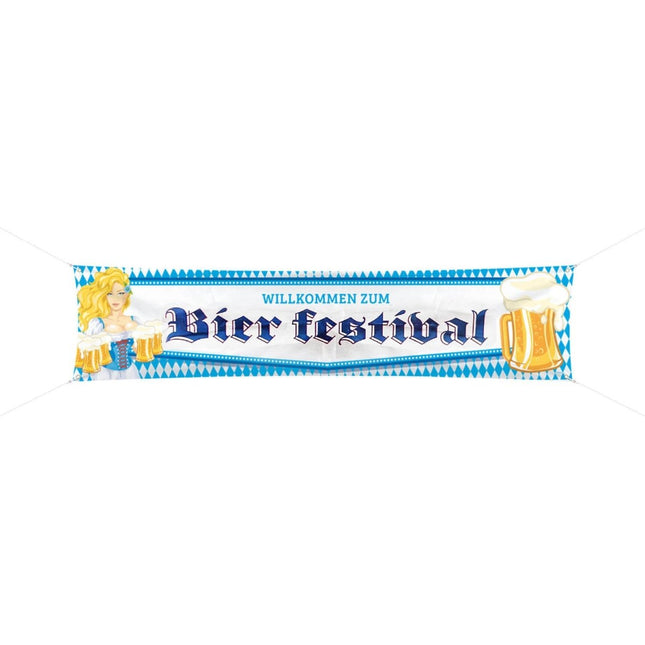 Oktoberfest Banner Bier Festival 1,8m - Partywinkel - 8714572614924