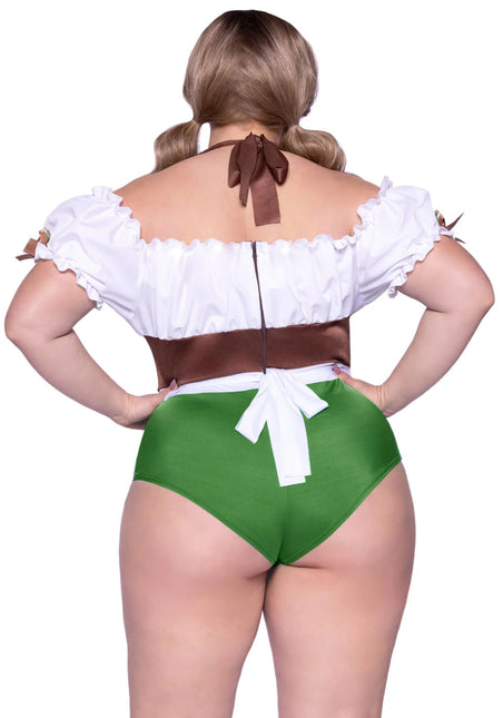 Oktoberfest Dirndl Kostuum Dames Plus Size Leg Avenue - Partywinkel - 714718562537