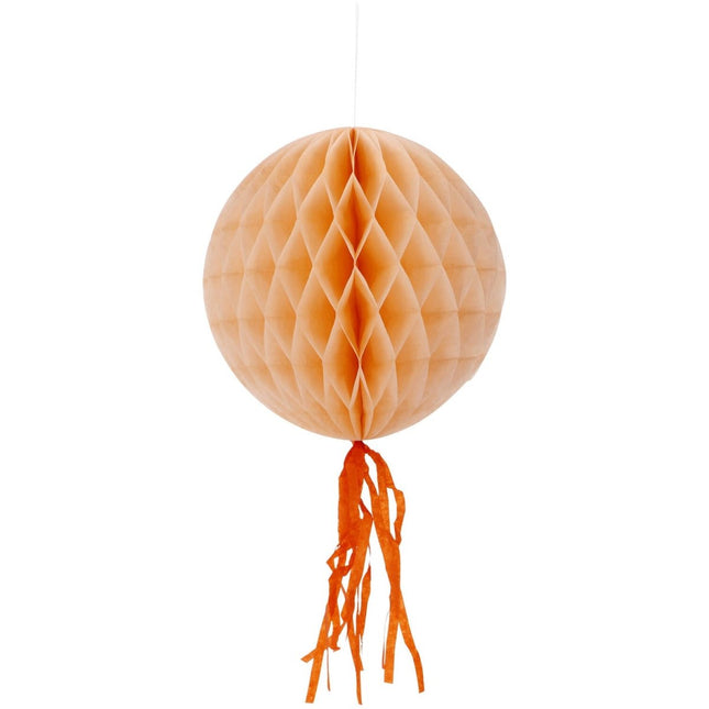 Oranje Honeycombs 30cm 3st - Partywinkel - 8714572243339