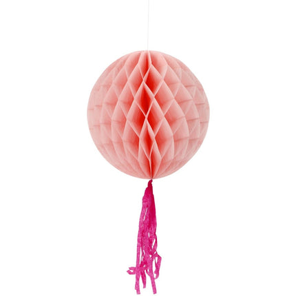 Roze Honeycombs 30cm 3st - Partywinkel - 8714572243155