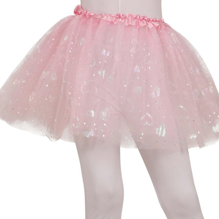 Roze Tutu Meisje Hartjes - Partywinkel - 8434077189580