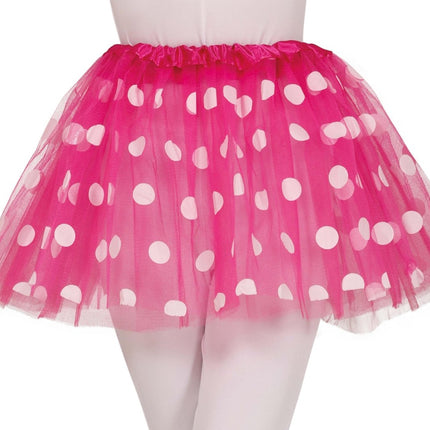 Roze Tutu Meisje Stippen - Partywinkel - 8434077188132