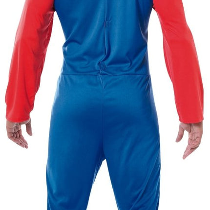 Super Mario Kostuum Rood Blauw Heren - Partywinkel - 8434077847244