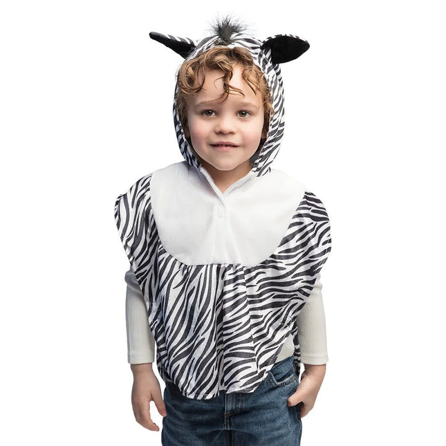 Zebra Poncho Kind - Partywinkel - 8712026884831