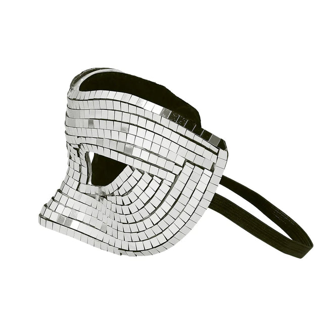 Zilveren Oogmasker Disco - Partywinkel - 8712026001986