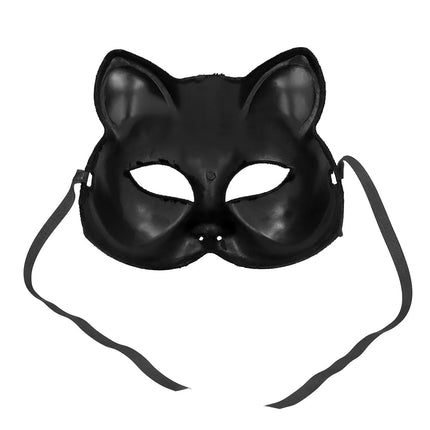 Zwarte Oogmasker Kat - Partywinkel - 8712026002556